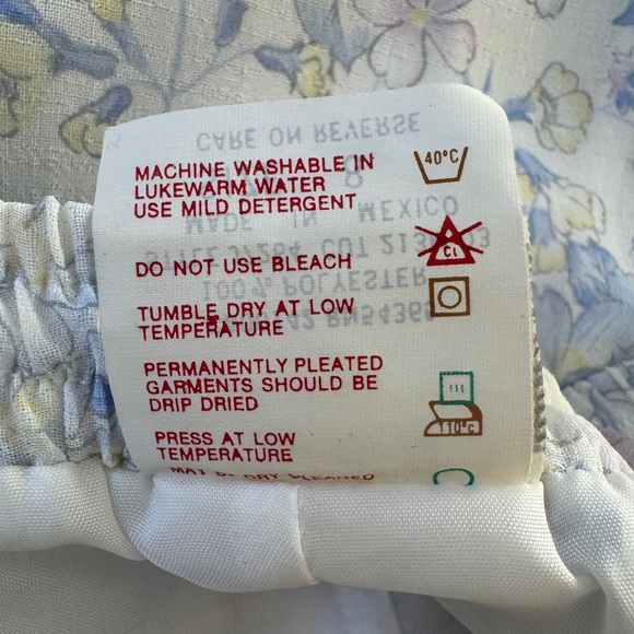 Vintage ‘80s TanJay by Nygard White Floral Print Elastic Waist Midi Skirt - Picture 9 of 9